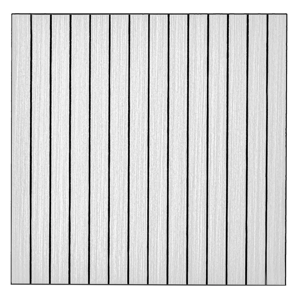 Панель самоклеящаяся ПВХ 600х600х2,5 мм Lako decor белая 1,8 кв.м (5 шт.)