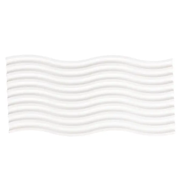 Панно декоративное Dream River Волна гипс белое 11x25x1 см