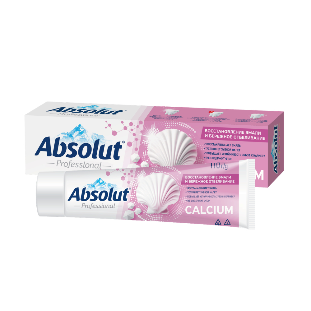 Паста зубная Absolut CALCIUM бережное отбеливание 110 г