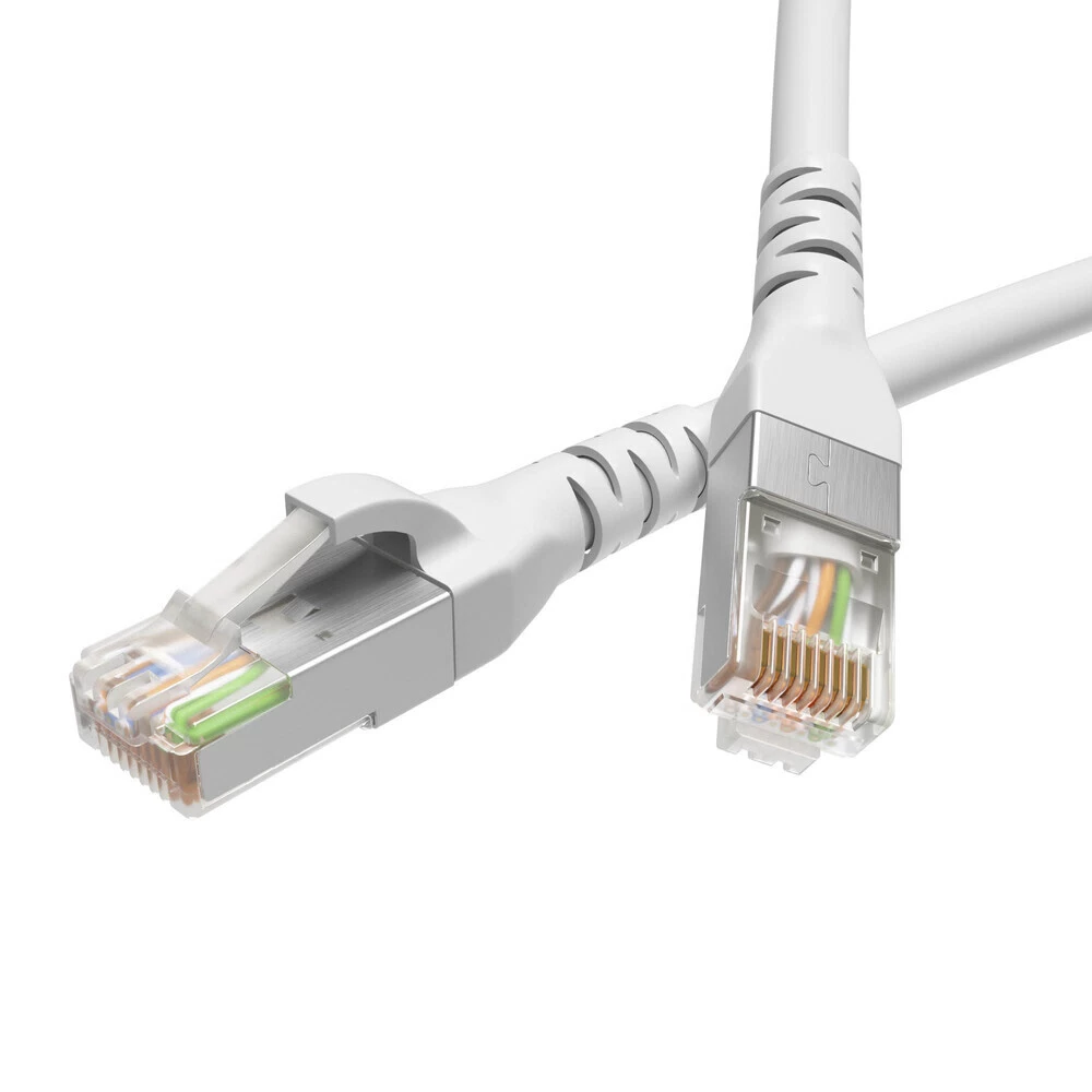 Патч-корд компьютерный F/UTP CAT5е 4х2х0,16 мм экранированный LSZH DKC белый (1 м)