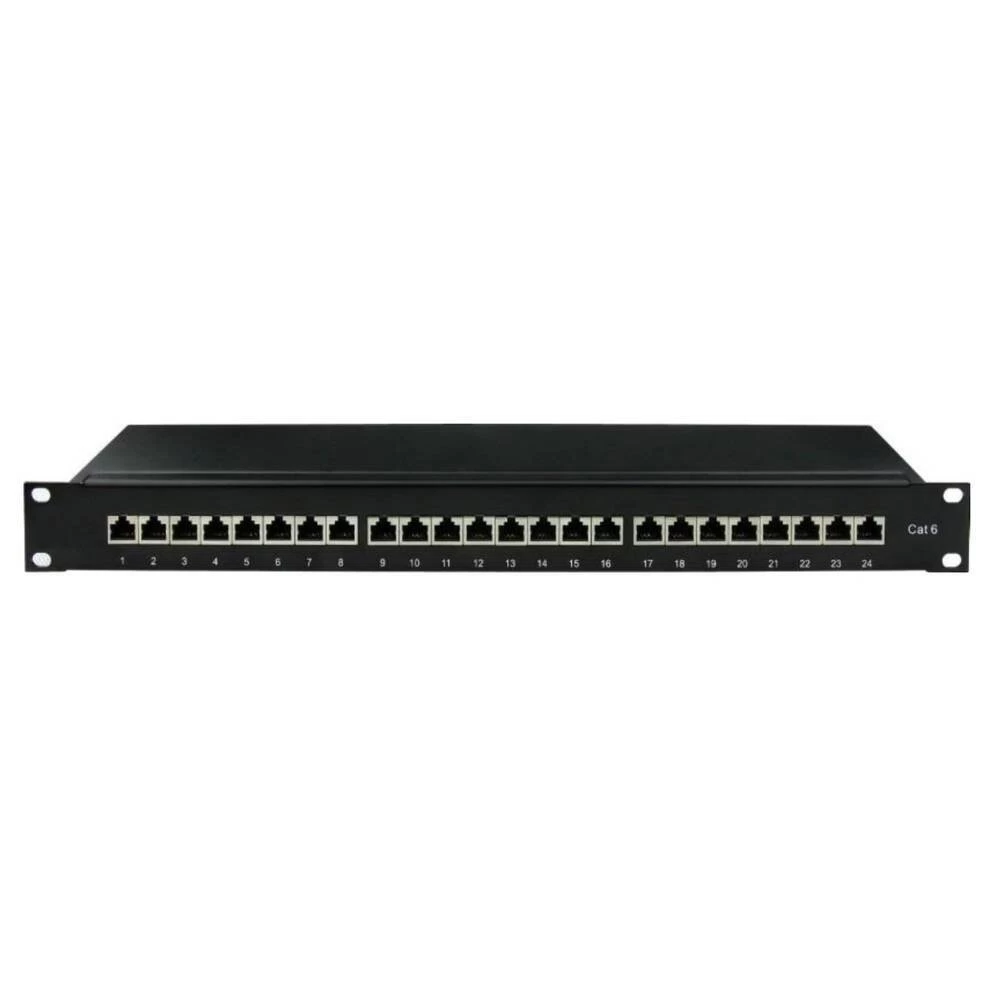 Патч-панель экранированная DKC 1U 19 дюйм RJ45 CAT6 24 порта (RN6PPF241)