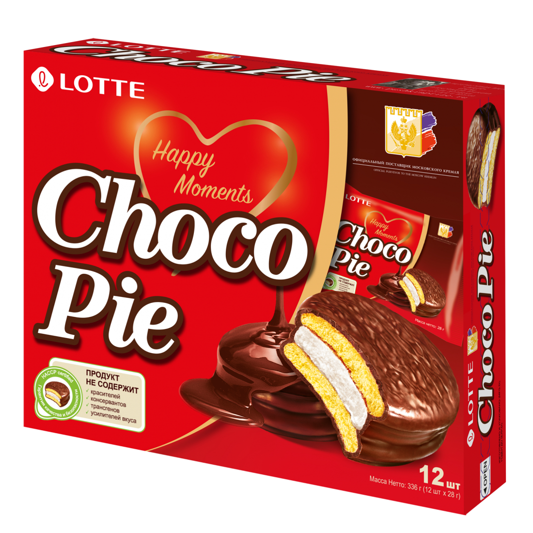 Печенье Lotte Choco Pie в глазури, 336 г