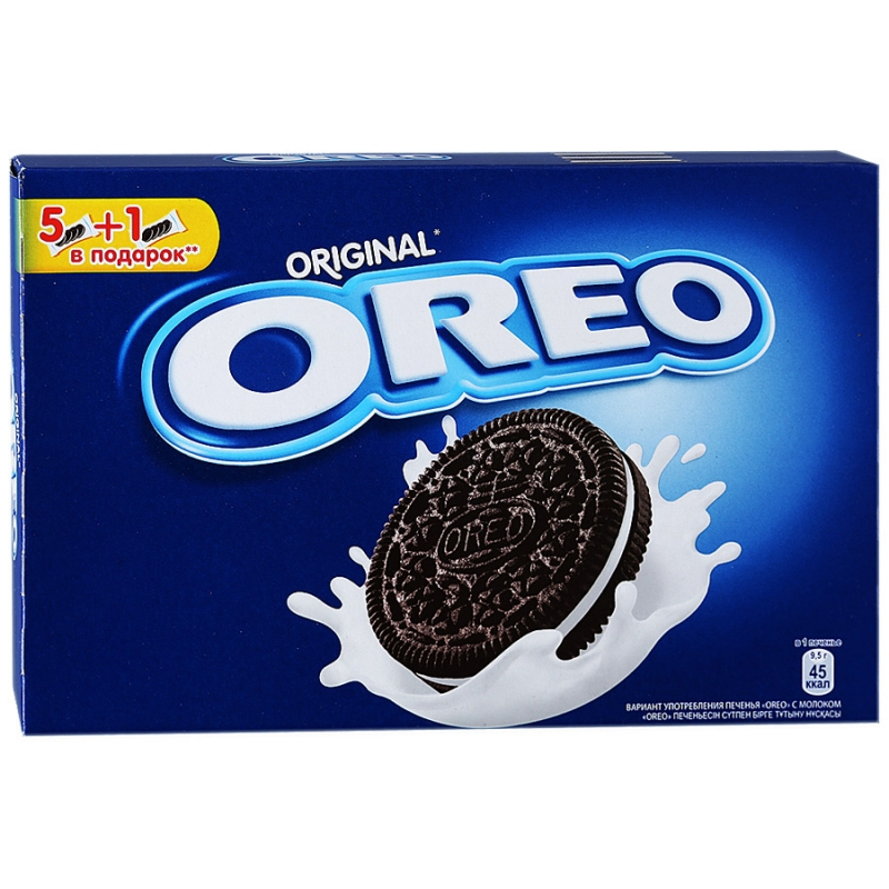 Печенье Oreo с какао и начинкой с ванильным вкусом, 228 г