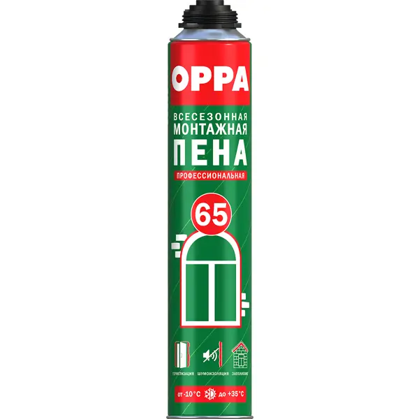 Пена монтажная профессиональная Oppa 65 всесезонная 850 мл