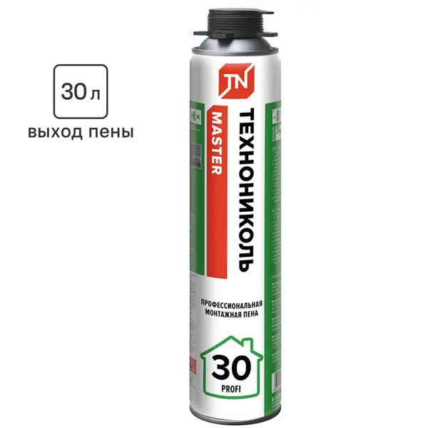 Пена монтажная профессиональная Технониколь Master Profi выход пены 30 л летняя 450 мл