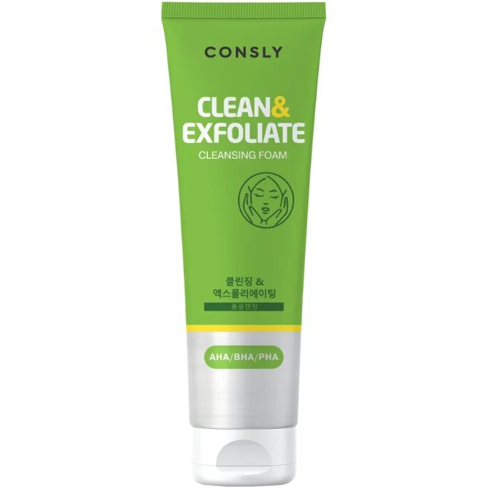Пенка для умывания Consly AHA - BHA - PHA Cleansing Foam Clean&Exfoliate 120 мл
