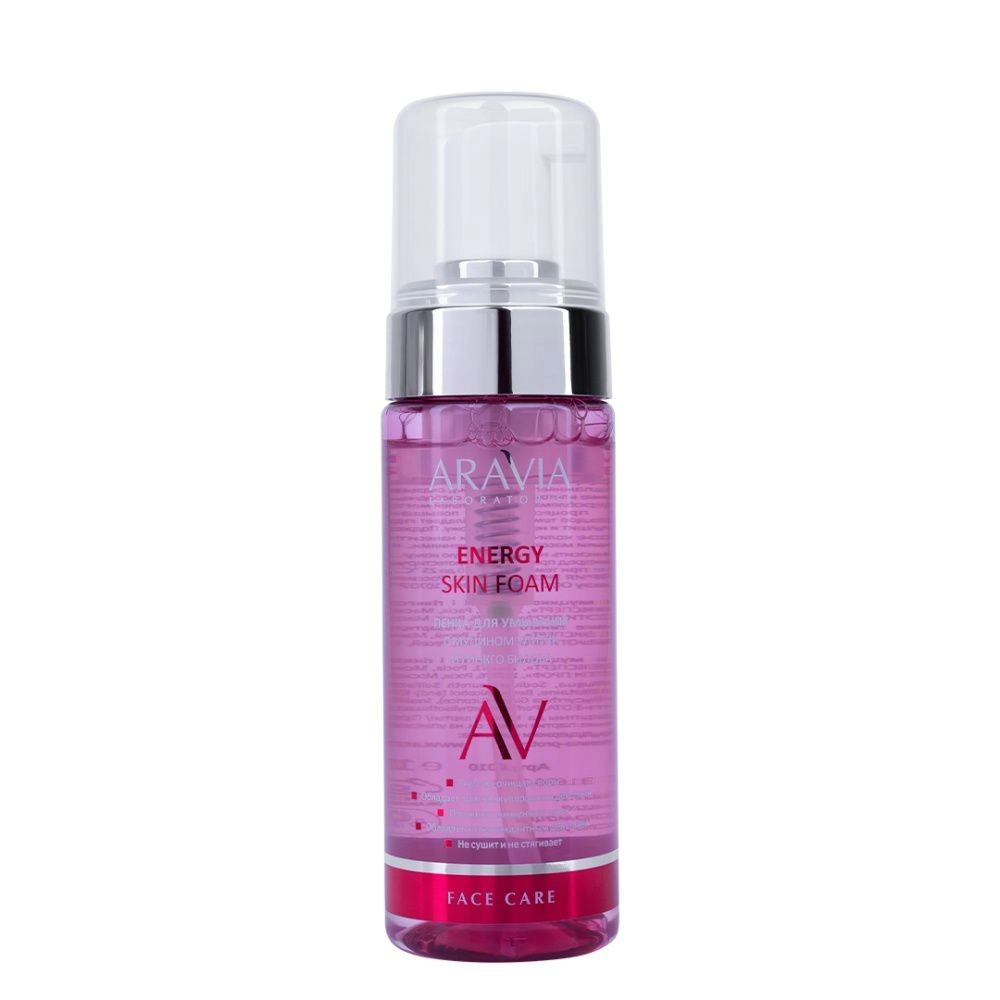 Пенка для умывания с муцином улитки и гинкго билоба Aravia Laboratories energy skin foam, 150 мл