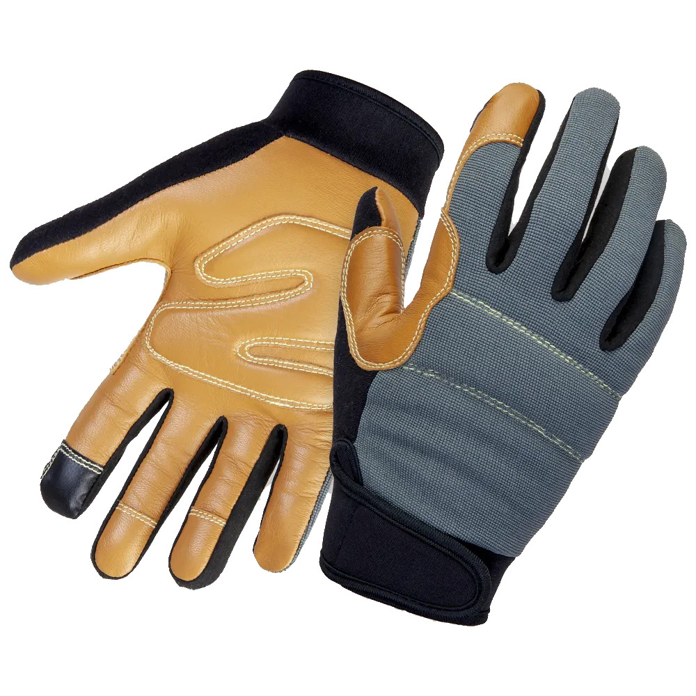 Перчатки кожаные виброзащитные Jeta Safety коричневые 9 (L) (JAV06)