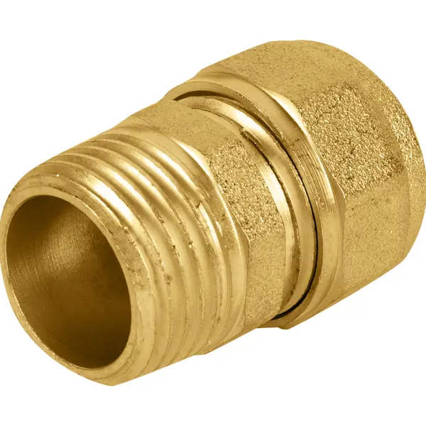 Переходник Aquabeam 1/2"x16 мм НР латунь ABO.301.Y.001604