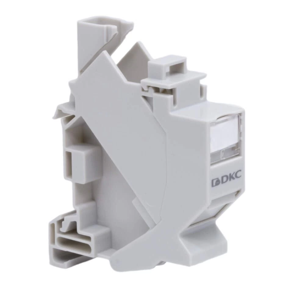 Переходник для модулей Keystone DKC RJ45 на DIN-рейку белый (RNW1DIN)