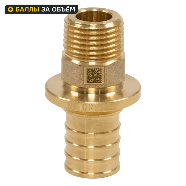 Переходник Рехау 1/2"x25 мм НР латунь 11097091001