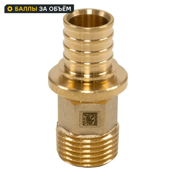Переходник Рехау 3/4"x16 мм НР латунь 11097141001