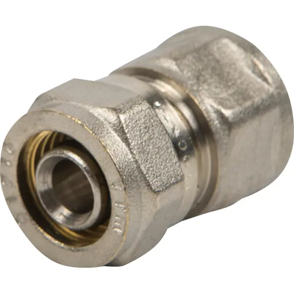 Переходник Valtec 1/2"x16 мм ВР никелированная латунь VTM.302