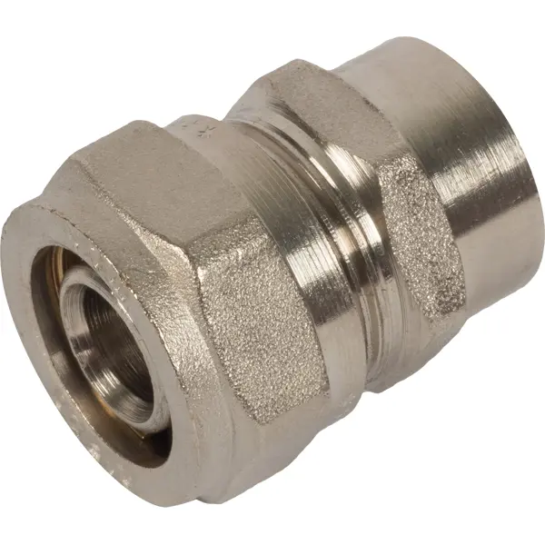 Переходник Valtec 1/2"x20 мм ВР никелированная латунь VTM.302