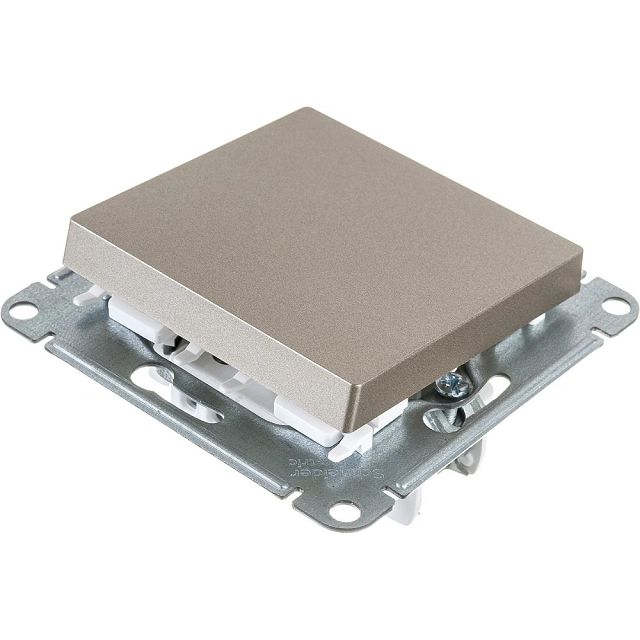 переключатель 1-клавишный Systeme Electric ATLASDESIGN схема 7 10АХ механизм шампань