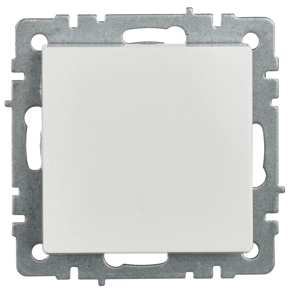 Переключатель IEK Brite одноклавишный встраиваемый белый проходной (BR-V12-0-10-K01)