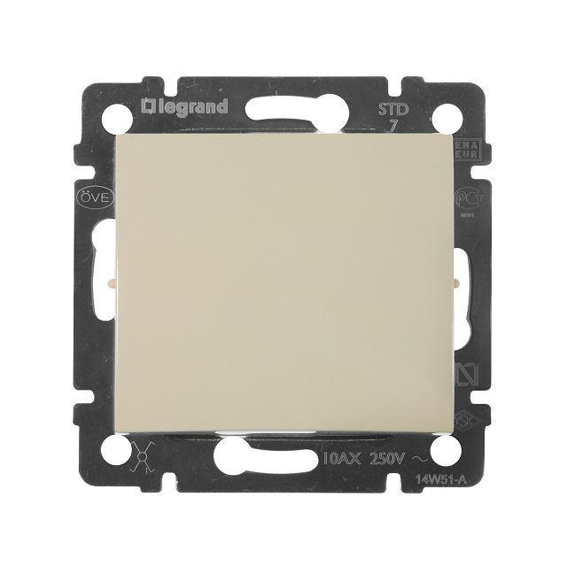 переключатель LEGRAND Valena 1-клавишный IP20 слоновая кость