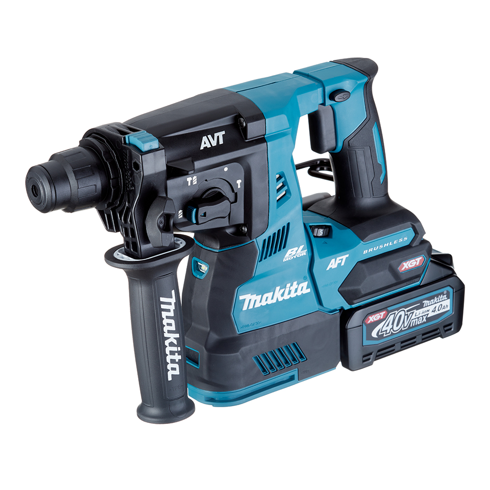 Перфоратор аккумуляторный Makita 40 В 2,8 Дж 2х4Ач Li-Ion SDS-plus 2 АКБ и ЗУ (HR001GM201)