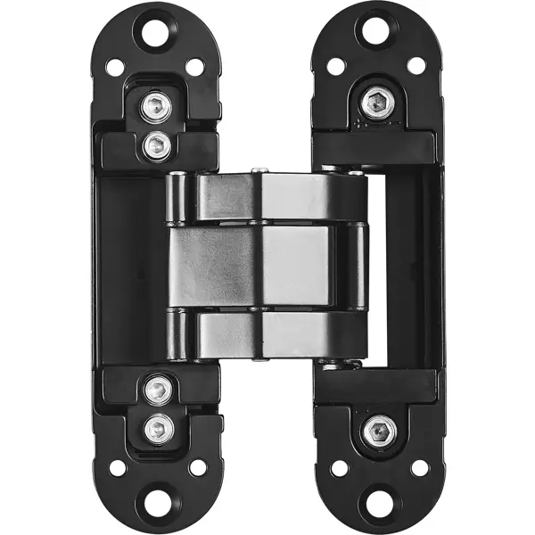 Петля дверная скрытая 120x30x30 мм ЦАМ цвет черный 1 шт.
