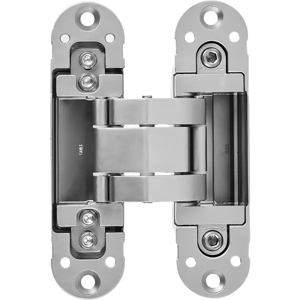 Петля дверная скрытая 120x30x30 мм ЦАМ цвет серебро 1 шт.
