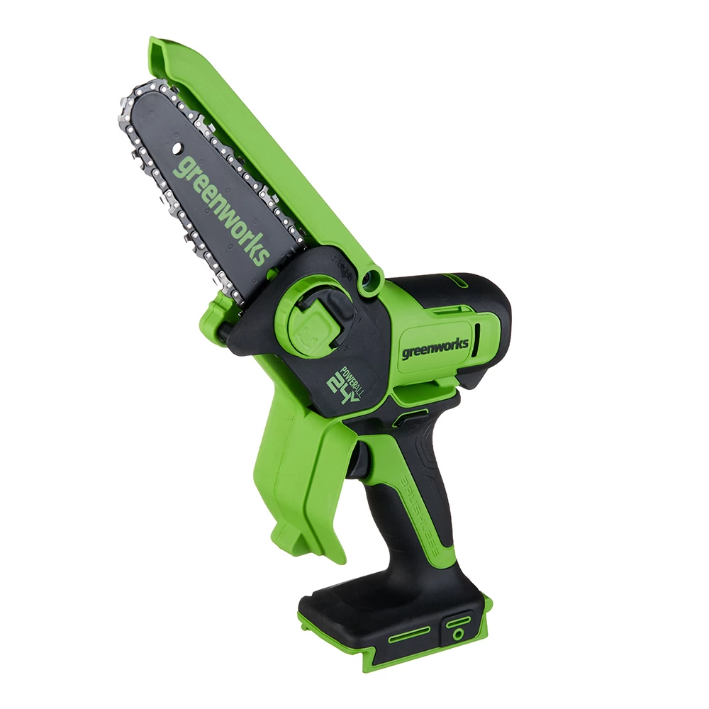 Пила цепная аккумуляторная Greenworks 24V GD24CSMNX 24 В 6" шаг 1/4" паз 1,1 мм 32 звена без АКБ и ЗУ (2008707)