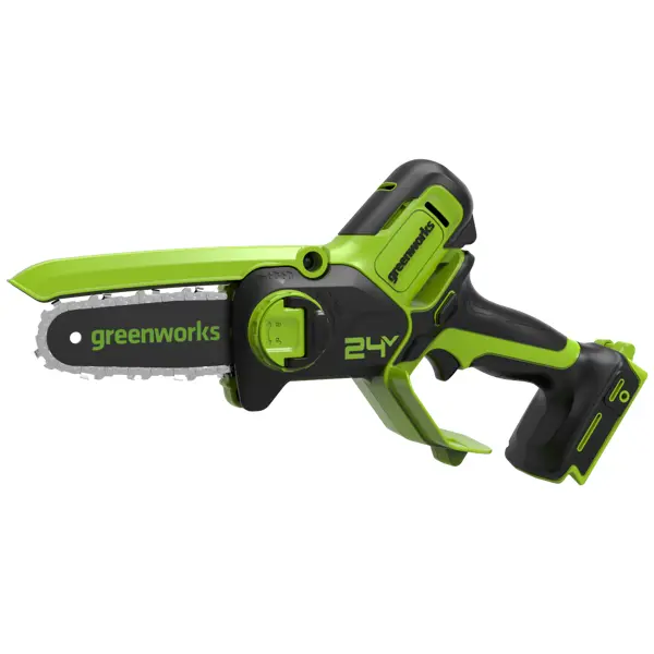 Пила цепная аккумуляторная Greenworks G24MCS10, 24 В Li-Ion 1x2 Ач