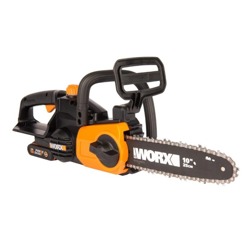 Пила цепная аккумуляторная WORX WG322E.1, 20В, 25 см, 2Ач х1 и ЗУ