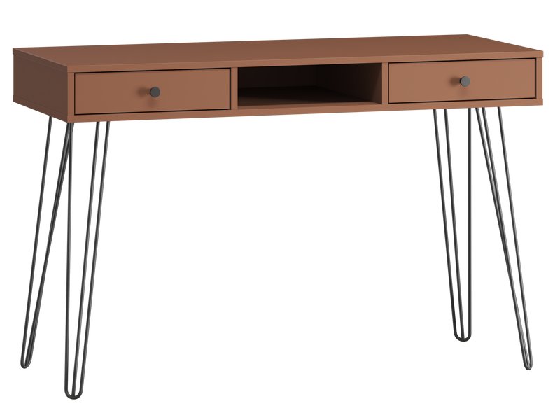 Письменный стол Крейн-1 120x50 Терракотовый/Черный