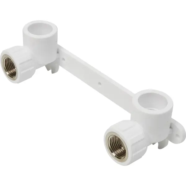 Планка для смесителя Политэк 1/2"x25 мм ВР ВП полипропилен 9600202512