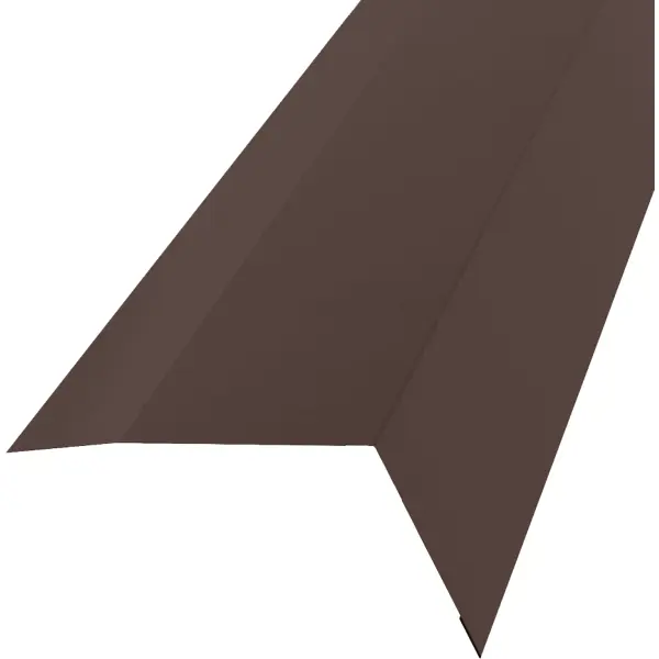 Планка карнизная 100x65 мм 2 м 0.4 мм цвет RAL 8017 коричневый