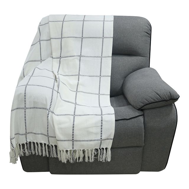 плед TODELIA 150х200см хлопок 100% белый арт.HT-8891