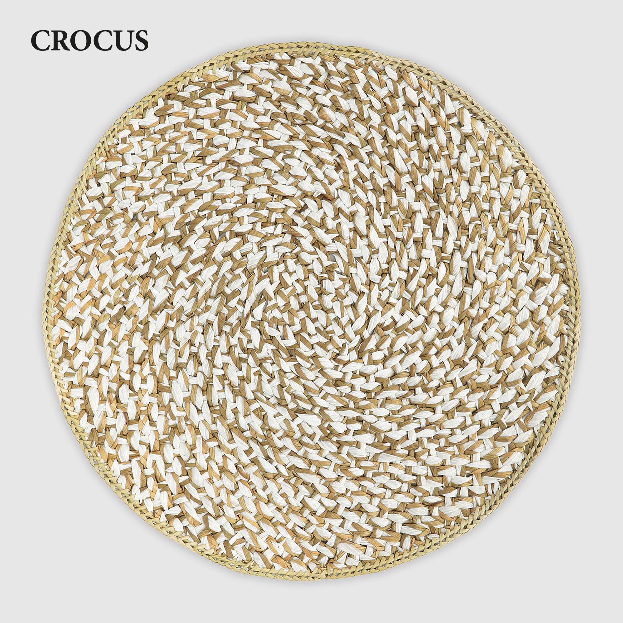 Плейсмат Crocus круглый Purun white