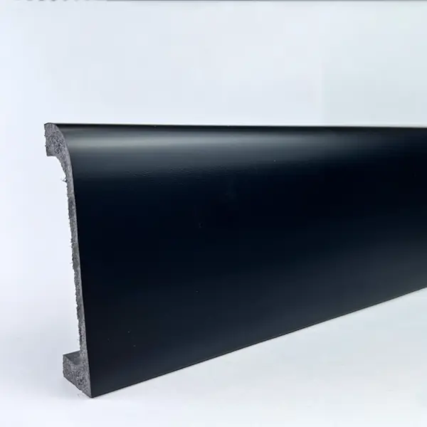 Плинтус Bello Deco 80x19x2000 мм ударопрочный влагостойкий дюрополимер черный антрацит