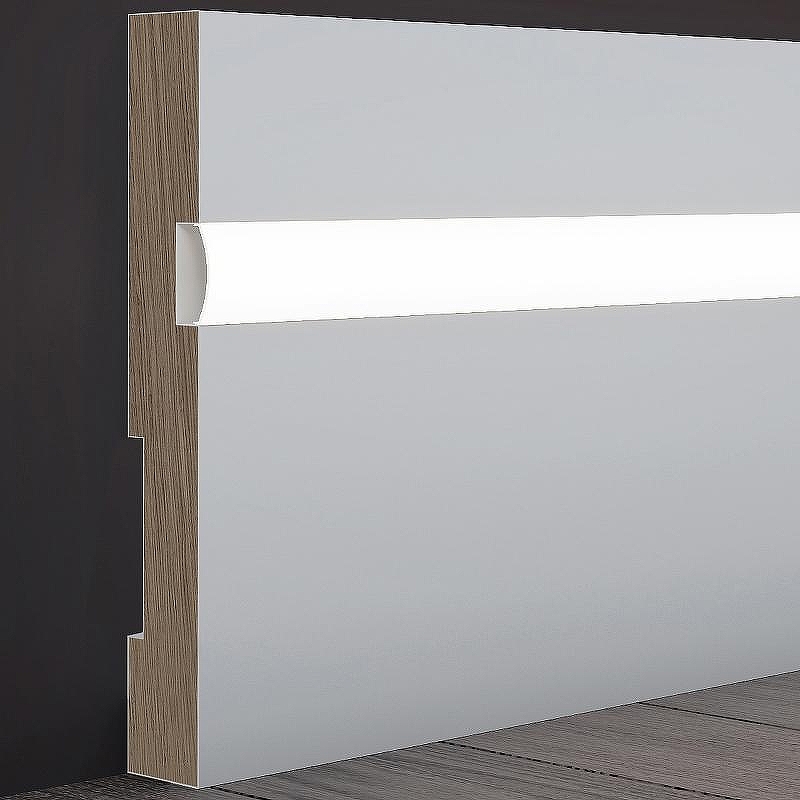 Плинтус Evrowood PN 101 led 2000x100x16 мм