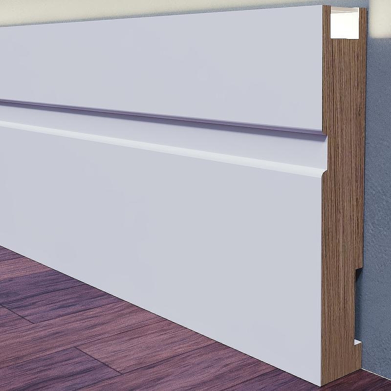 Плинтус Evrowood PN 102 led 2000x100x16 мм