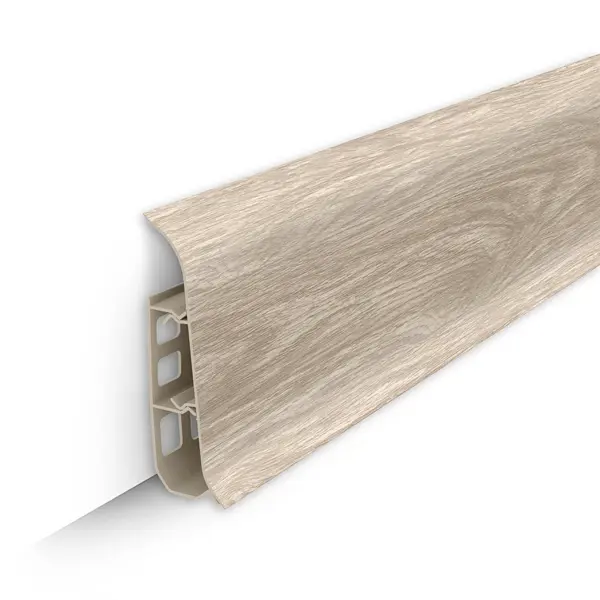 Плинтус Ideal ПВХ дуб монако 2200x70x22 мм