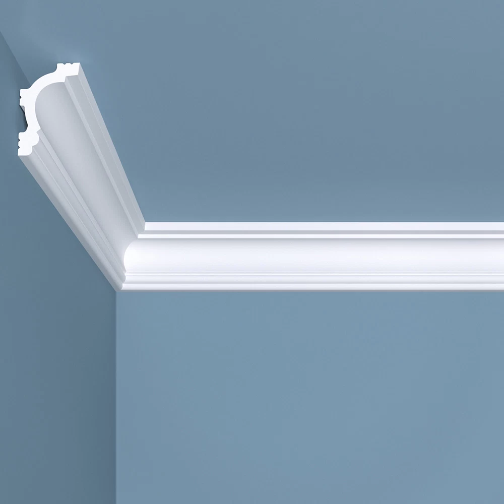 Плинтус потолочный из экополимера ударопрочный 45х30х2000 мм Bello Deco XPS К8