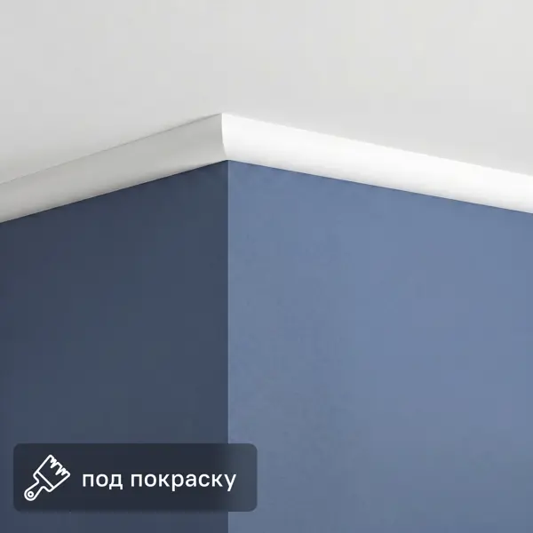 Плинтус потолочный полистирол NMC LX-20 белый 20x20x2000 мм