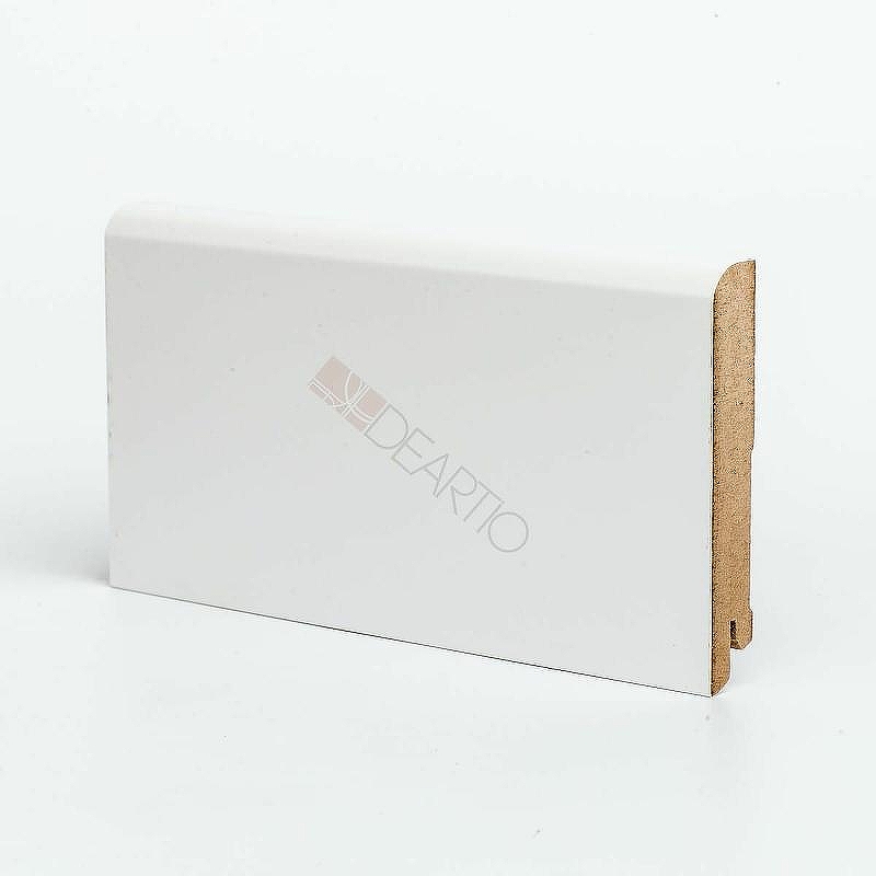 Плинтуса Deartio Премиум U 102-100 Белый МДФ 2050х100х16 мм