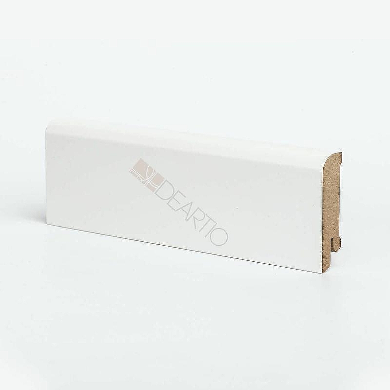 Плинтуса Deartio Премиум U 102-60 Белый МДФ 2050х60х16 мм
