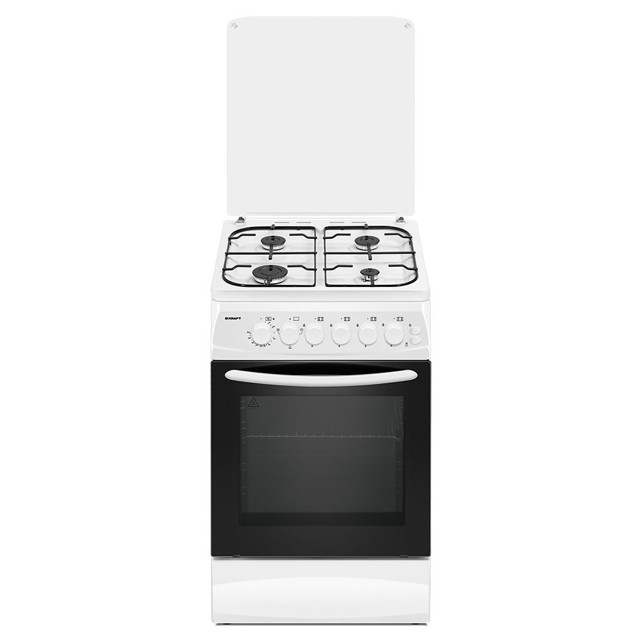 плита комбинированная KRAFT KF-FSK5407AEW 87х50х63см белый (электрическая духовка)