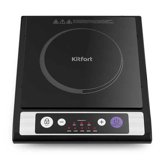 плитка индукционная KITFORT КТ-107 1800Вт 1 конфорка черный