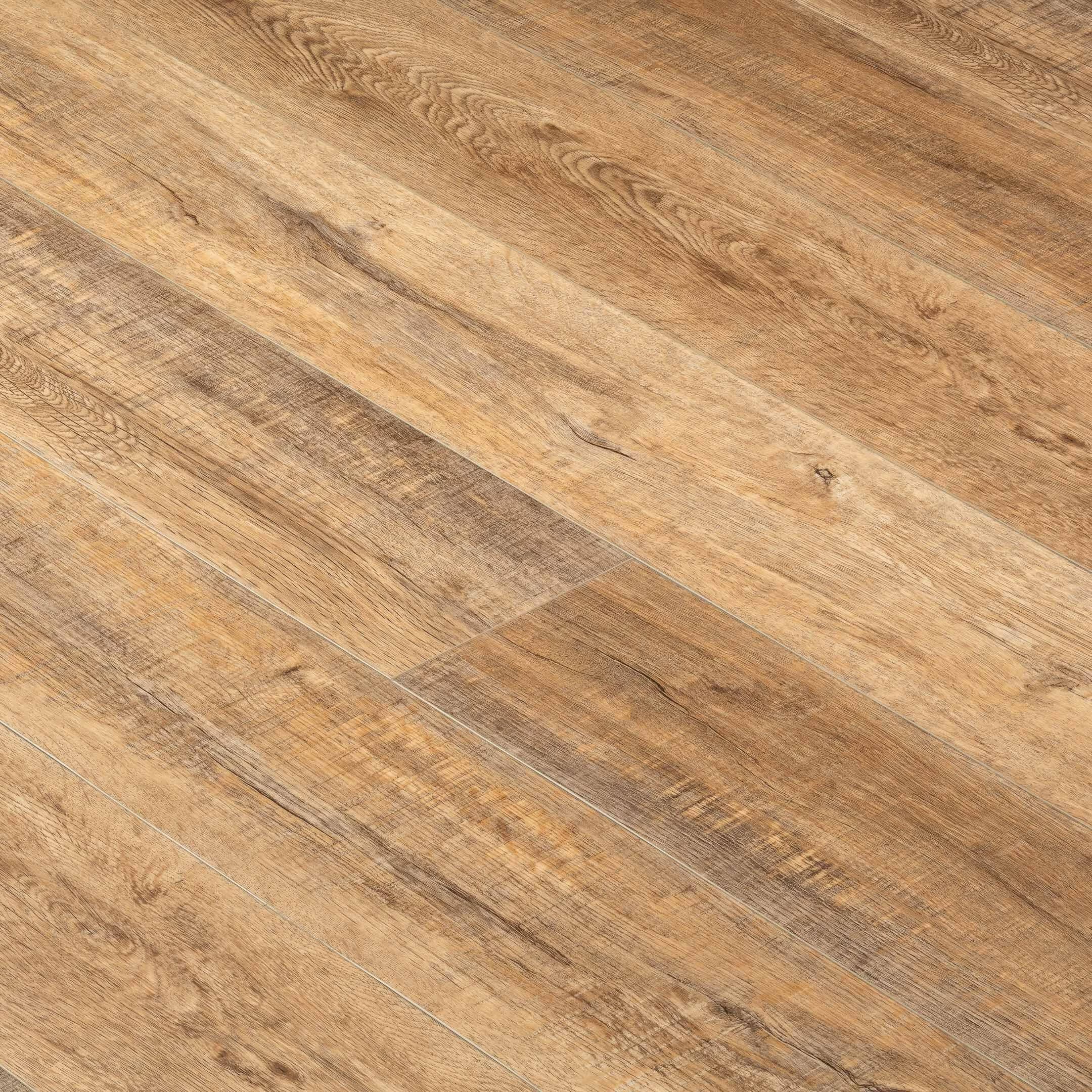 Плитка LVT CronaFloor Wood дуб робуста клеевая 1200х180х2,5 мм 3,24 кв.м защитный слой 0,5 мм с фаской