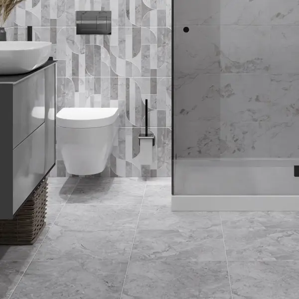 Плитка напольная Azori Misteria Grey 42x42 см 1.23 м² матовая цвет серый