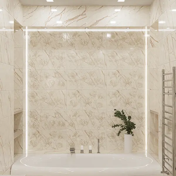 Плитка настенная Azori Forest Lucidflow 31.5x63 см 1.79 м² глянцевая цвет бежевый
