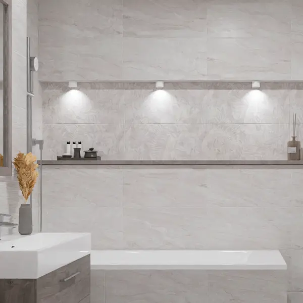 Плитка настенная Azori Portu Antico Perla 31.5x63 см 1.79 м² матовая цвет серый