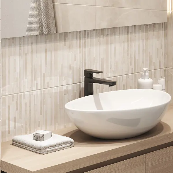 Плитка настенная Cersanit Milana 17357 29.8x59.8 см 1.425 м² глянцевая цвет бежевый