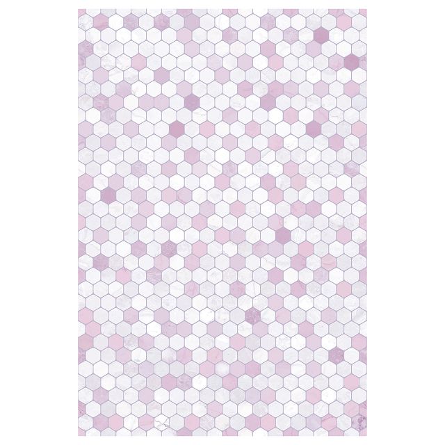 плитка настенная CULTO Meison Deco 27х40 соты розовая