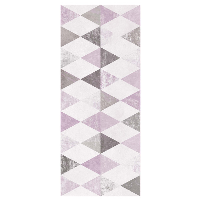 плитка настенная GLOBAL TILE Viola Ромбы 60х25 сиреневая