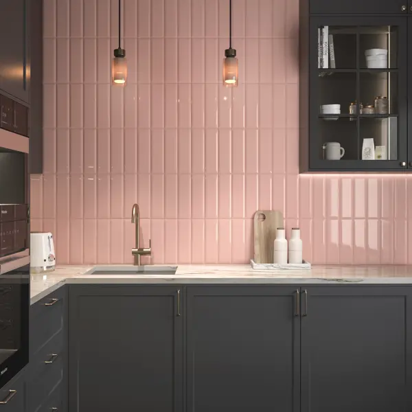 Плитка настенная Kerama Marazzi Аккорд 8.5x28.5см 0.97м2 цвет светло-розовый
